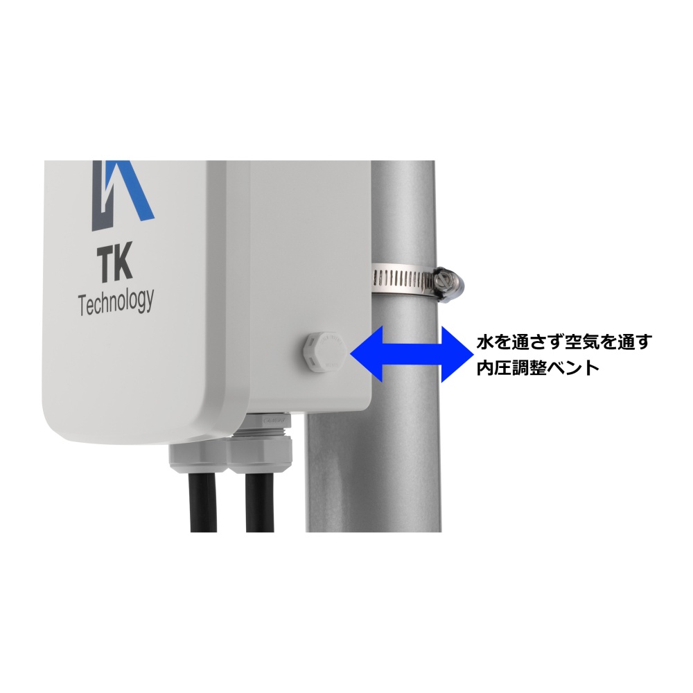 IP68内圧調整ベント付ボックス 低価格タイプ【WGVC10-15-8W】