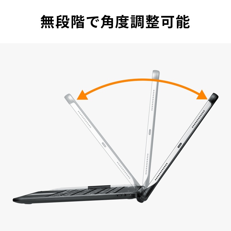 A16、iPad 第10世代専用ケース付きBluetoothキーボード タッチパッド内蔵 JIS配列【SKB-BTIPAD5BK】