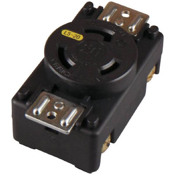 引掛形 パネル用コンセント 接地2p 20a 125v 3210pl5 アメリカン電機製 電子部品 半導体通販のマルツ