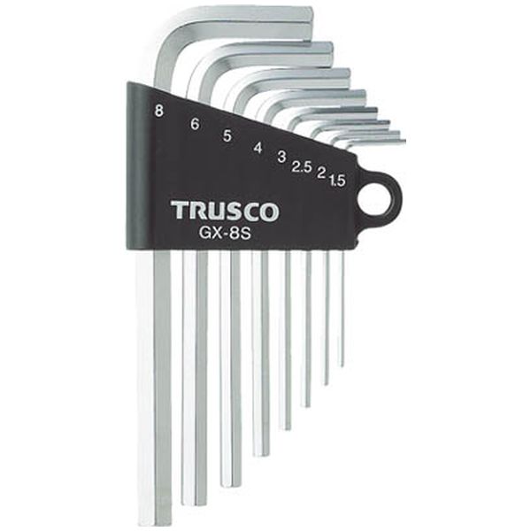 TRUSCO(トラスコ) T型六角棒レンチセット 8本組 TSRR-8S-
