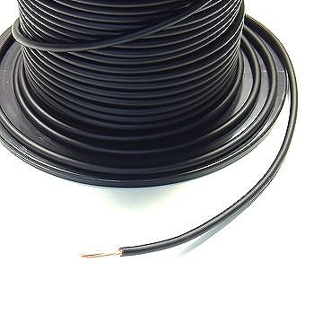 600V ビニル電線 黒 38sq【KIVSｸﾛ38SQR】