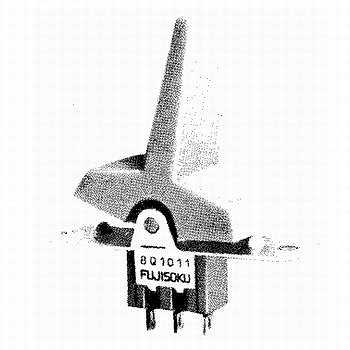 ラージレバー・ロッカースイッチ 2極双投 (ON)-OFF-(ON) はんだ端子+