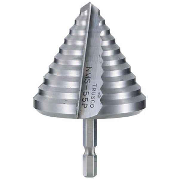 TRUSCO ステップドリル 2枚刃チタンコーティング 5〜35mm 段数13 NMS-35G