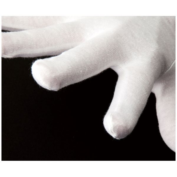 アズピュア綿スムス手袋 マチ無 LL【1-547-01】