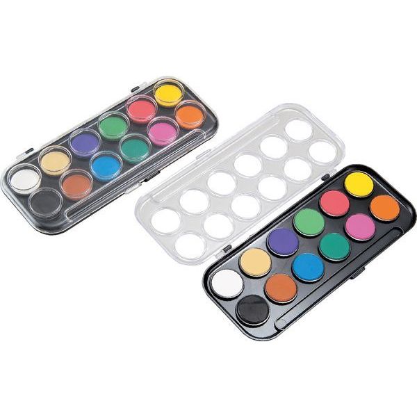 A&B 固形水彩絵具 12色セット【111450】