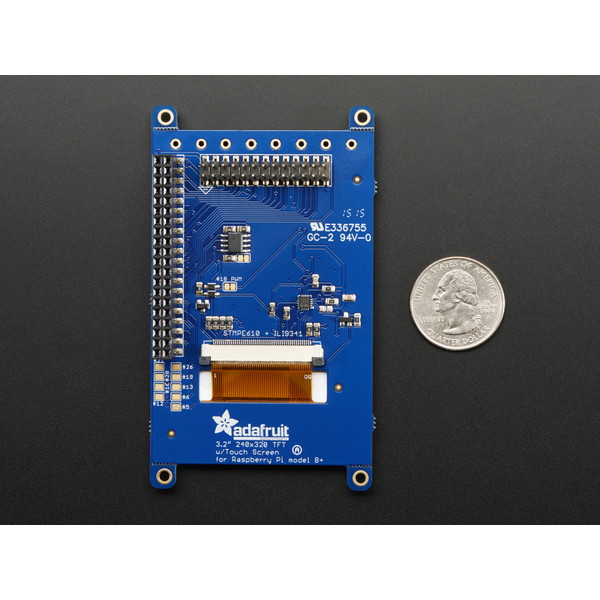 PiTFT Plus TFT + Resistive Touchscreen【2616】