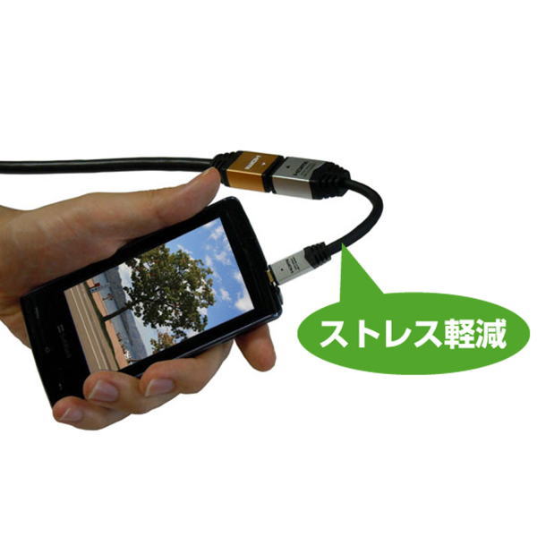 HDMI-microHDMI変換アダプター(7cm) HDM07-042ADS ホーリック製｜電子