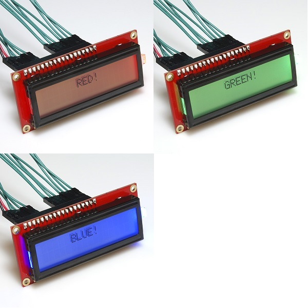 【在庫処分セール】Basic 16x2 Character LCD - RGB Backlight 5V【LCD-10862】