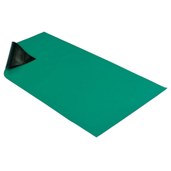 導電性カラーマット(グリーン)1m×1m 耐磨耗性 耐紫外線性 PVC製マット F-727 HOZAN製｜電子部品・半導体通販のマルツ