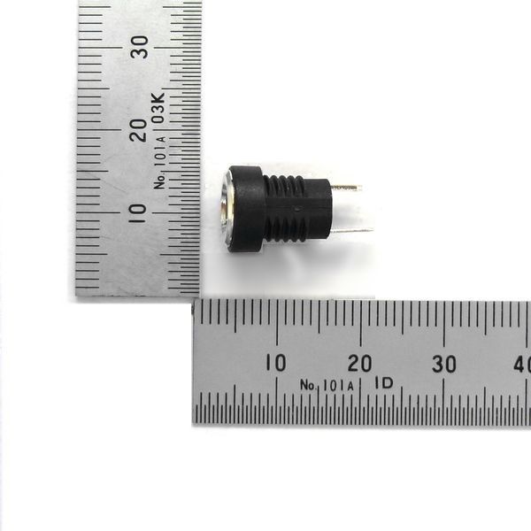 DCジャック 2.5mm パネル取付け用 小型(金属/プラスチック)【GB-DCJ-2510-PM】