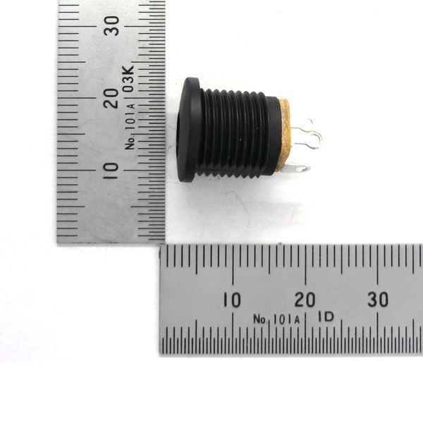 DCジャック 2.5mm パネル取付け用(プラスチック)【GB-DCJ-2512-PM】