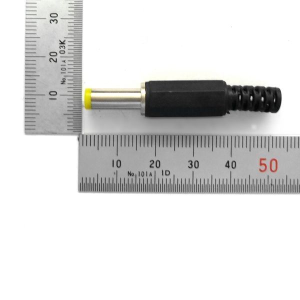 DCプラグ 2.1mm(ロングタイプ 先端フォーク/8角タイプ)【GB-DCP-214F-S】