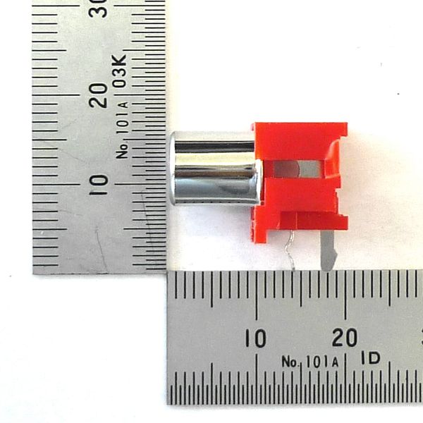 RCAジャック 赤 基板取付け用【GB-RCJ-LTWR-BM】