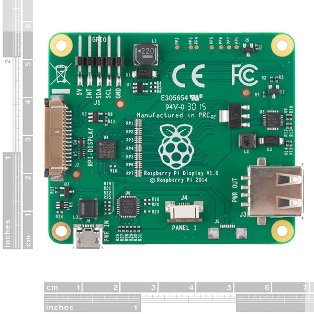 Raspberry Pi 7インチLCDタッチスクリーン【LCD-13733】