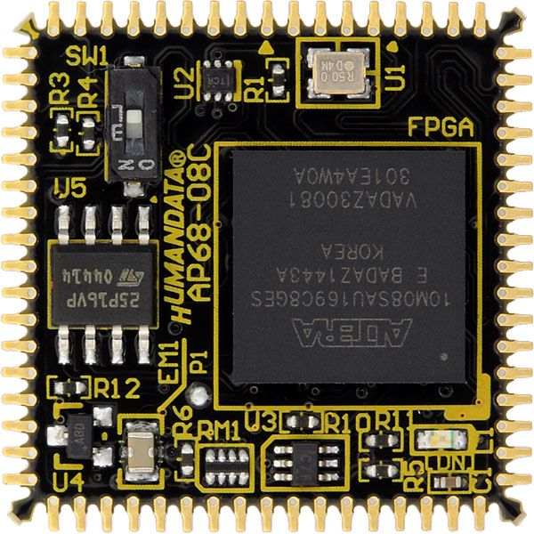 PLCC 68PIN MAX10 FPGAモジュール【AP68-08-08】