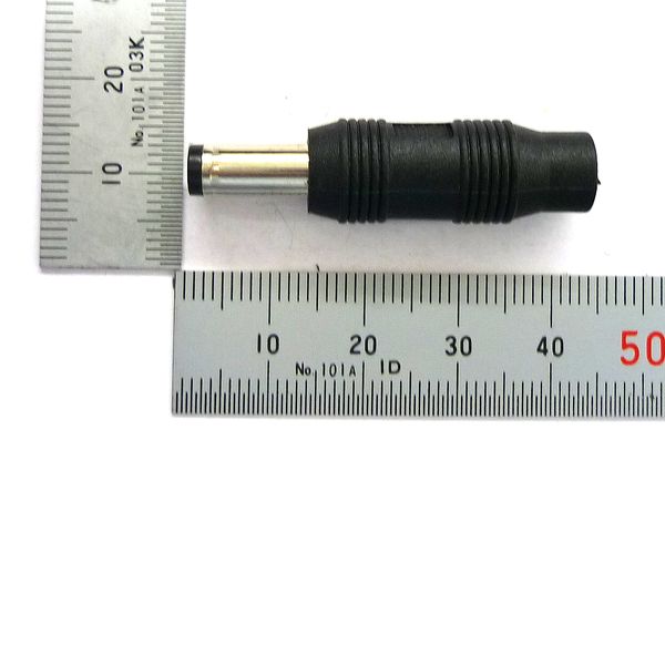 DCジャック 1.3mm-DCプラグ 2.1mm(変換プラグ)【GB-DCT-1.3F-2.1M】