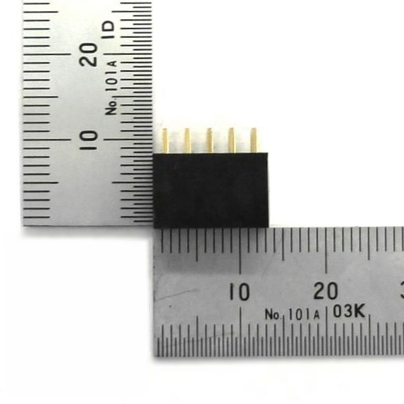 ピンソケット 10ピン[5ピン×2列] 2.54mmピッチ 基板用【GB-DPS-2510P】
