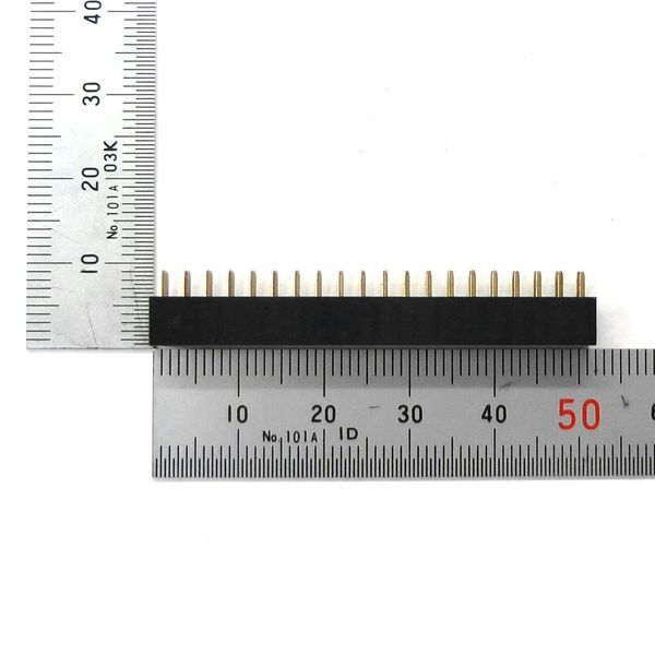 ロープロファイルピンソケット 40ピン[20ピン×2列] 2.54mmピッチ 基板用【GB-DPS-2540-LP57】