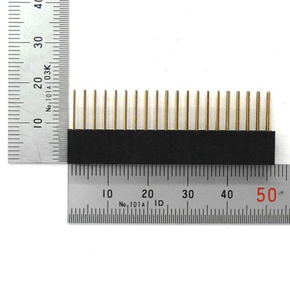 連結ピンソケット 40ピン[20ピン×2列] 2.54mmピッチ 基板用【GB-DPS-2540P(L10)】