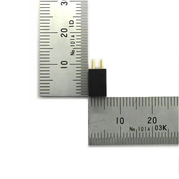 ピンソケット 4ピン[2ピン×2列] 2.54mmピッチ 基板用【GB-DPS-254P】