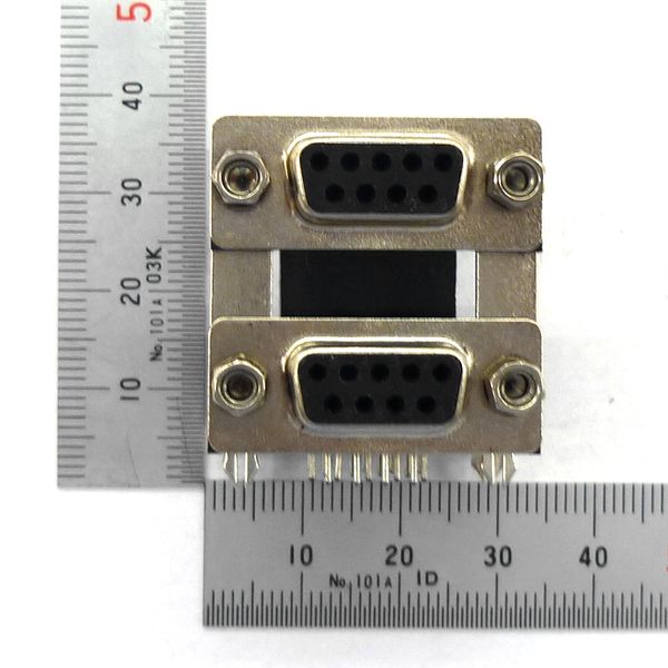 D-SUBコネクター 9Pメス 基板取付 2段【GB-DSB-9PF-2F】