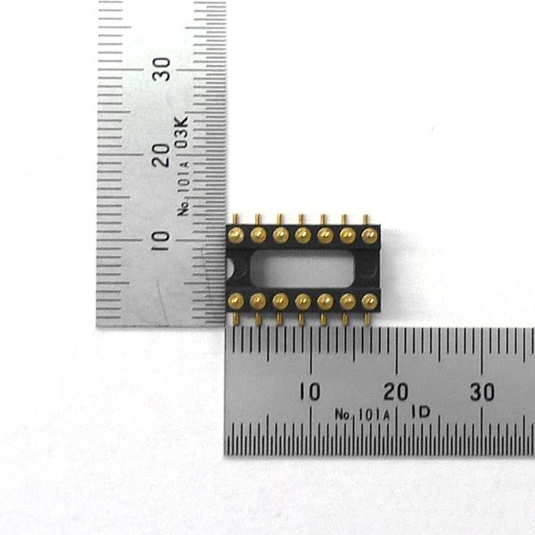 DIP連結ソケット 14ピン 2.54mmピッチ 表面実装用【GB-ICP-3ML14RS】
