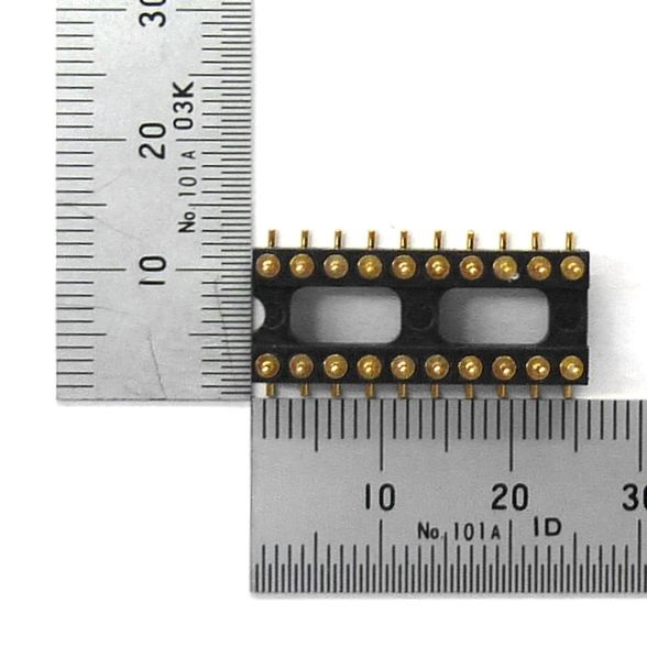 DIP連結ソケット 20ピン 2.54mmピッチ 表面実装用【GB-ICP-3ML20RS】