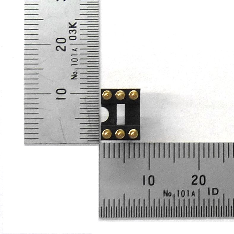 DIP連結ソケット 6ピン 2.54mmピッチ【GB-ICP-3ML6R】