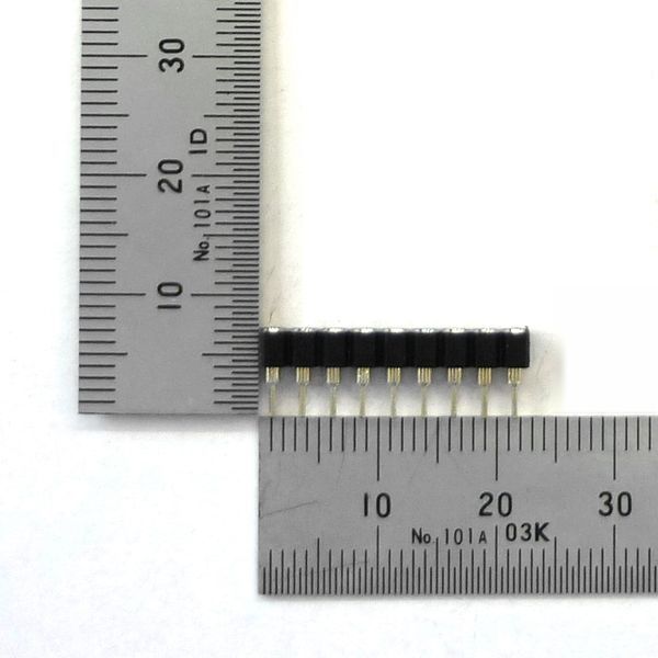 丸ピンICソケット [9ピン×1列] 2.54mmピッチ【GB-ICS-259PR】