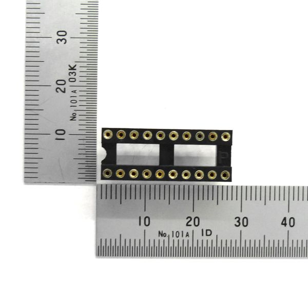 丸ピンICソケット 300MIL 20ピン 2.54mmピッチ【GB-ICS-3ML20R】