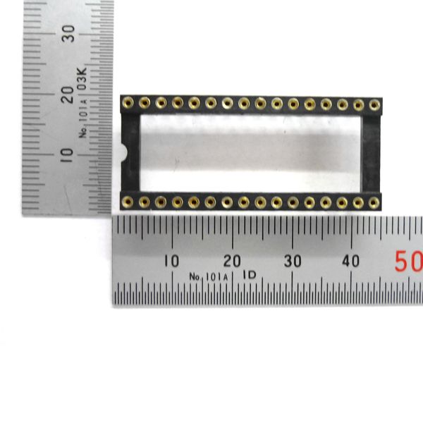 丸ピンICソケット 600MIL 32ピン 2.54mmピッチ【GB-ICS-6ML32R】