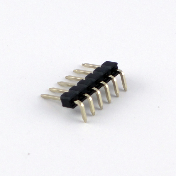 ライトアングルピンヘッダ [6ピン×1列] 2.54mmピッチ GB-SPH-256PL GB製｜電子部品・半導体通販のマルツ