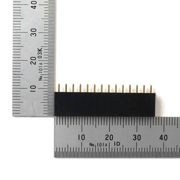 ピンソケット [14ピン×1列] 2.54mmピッチ 基板用【GB-SPS-2514P】