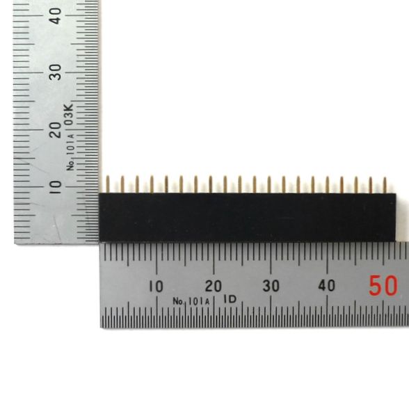 ピンソケット [20ピン×1列] 2.54mmピッチ 基板用【GB-SPS-2520P】