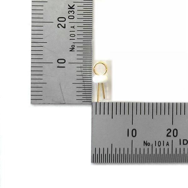 チェック端子 基板取付け用 白 10個入り【GB-CTM-W*10】