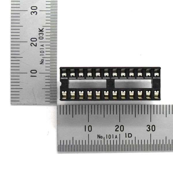 ICソケット 300MIL 24Pピン 2.54mmピッチ 10個入り【GB-ICS-3ML24*10】