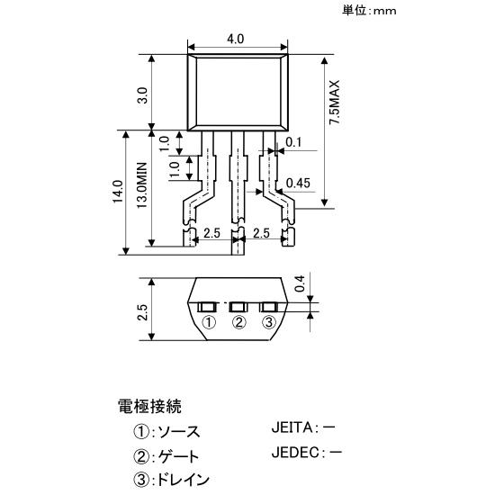 JFET 低周波増幅用 Nチャネル接合形【2SK2880-T112-D】