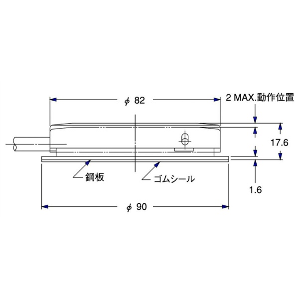 フットスイッチ ABS樹脂製 モーメンタリー 360度操作 緑色【OFL-S-H-G】