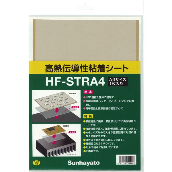 高熱伝導性粘着シート HF-STRA4 サンハヤト製｜電子部品・半導体通販のマルツ