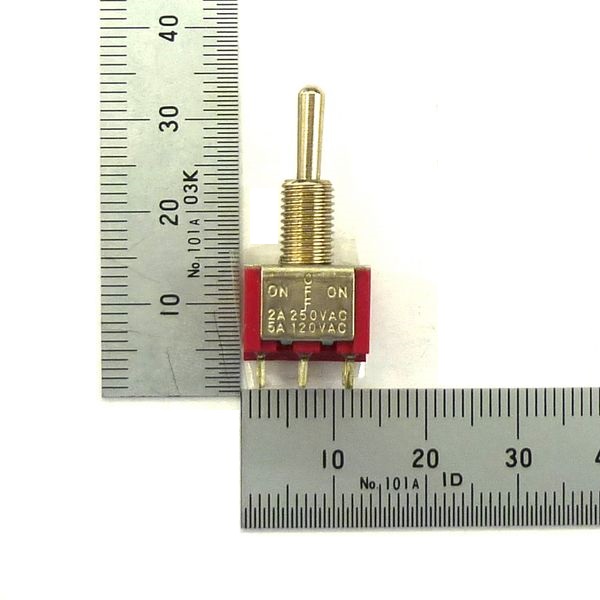 トグルスイッチ2回路2接点(ON-OFF-ONタイプ) GB-TSW-DPDT-NFN-P GB製｜電子部品・半導体通販のマルツ