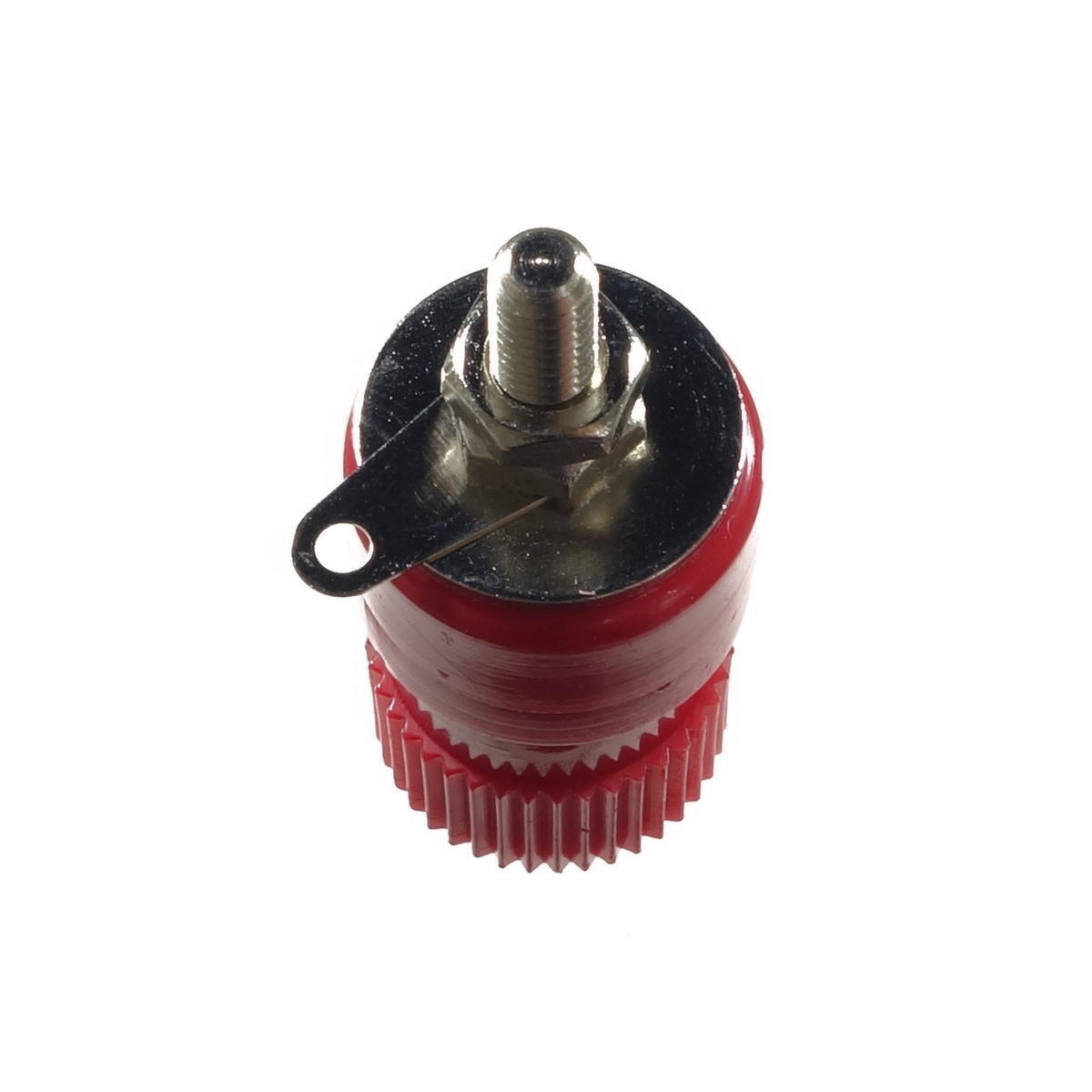 ターミナル 赤 10.5φ穴 パネル用 絶縁型【TM051ｱｶ】