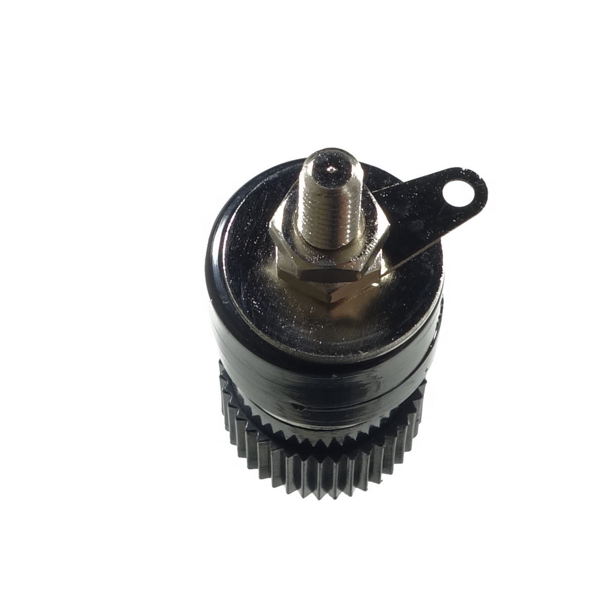 ターミナル 黒 10.5φ穴 パネル用 絶縁型【TM051ｸﾛ】