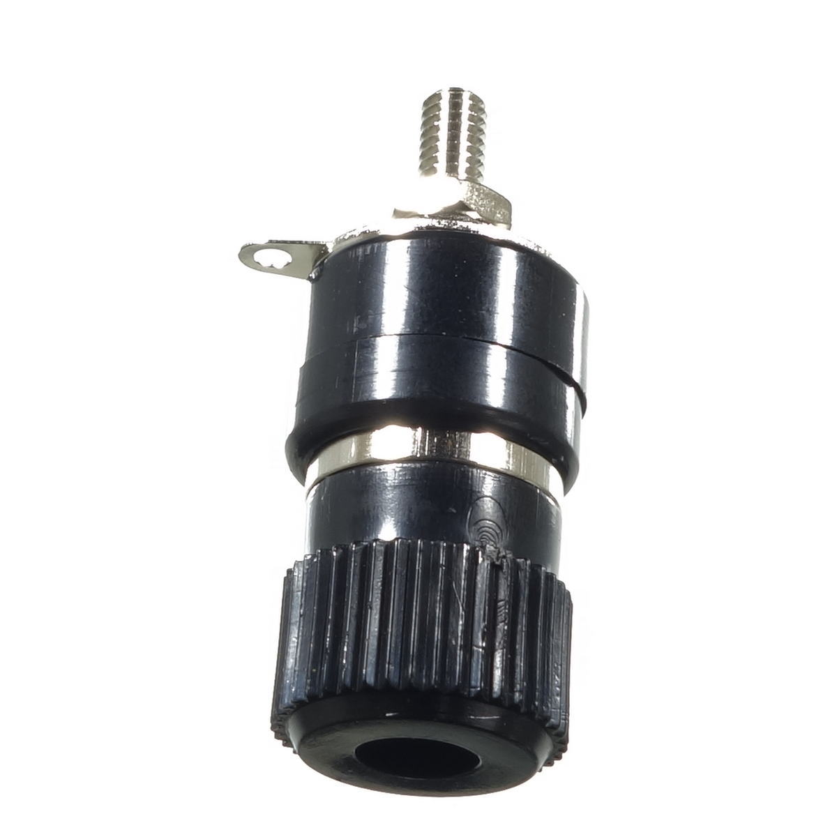 ターミナル 黒 10.5φ穴 パネル用 絶縁型【TM051ｸﾛ】