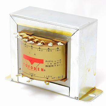 トランス 単相:複巻 1次:100V 2次:18V 1A センタータップ トランス 単相:複巻 1次:100V 2次:18V 1A センタータップ