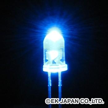 高輝度LED(青色・3mm・5個入)【LK-3BL】