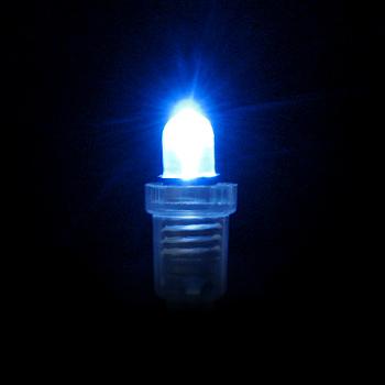 超高輝度電球形LED(青色・8mm・12V用)【LK-8BL-12V】