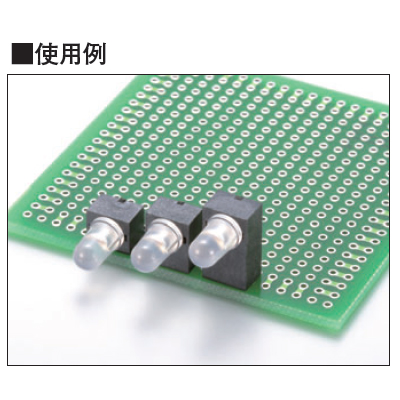 90°LED用スペーサー 3本足タイプ 2mm(100個入)【3LZ-2】