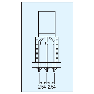 角型LED用スペーサー 9mm(100個入)【LH-9】