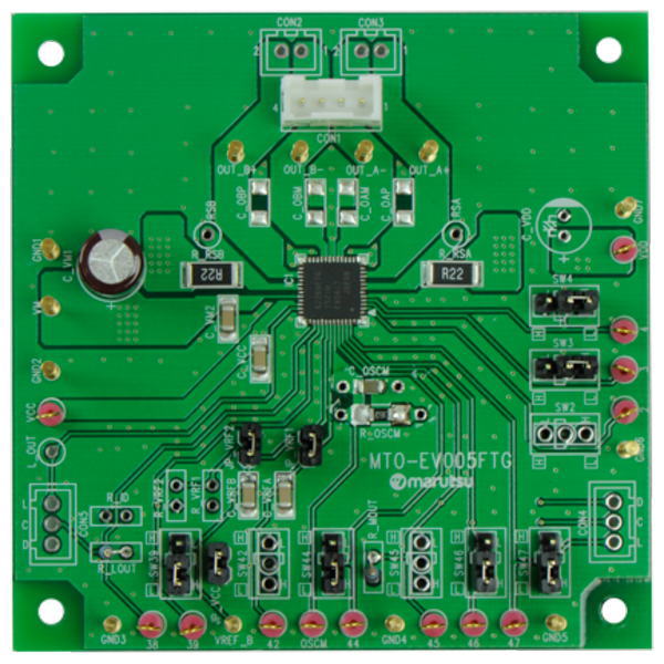 ブラシ付きモータドライバIC(TB62269FTG)評価基板【MTO-EV005FTG(TB62269FTG)】