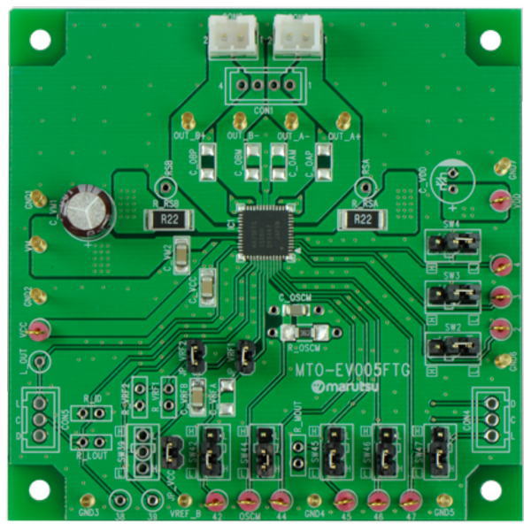 ブラシ付きモータドライバIC(TB67H410FTG)評価基板【MTO-EV005FTG(TB67H410FTG)】